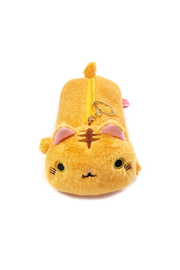 ® Cute Cat Pouch Plush Pencil Case, Tabby