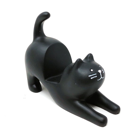 Wrapables Cute Kitty Hands Free Phone Stand, Black