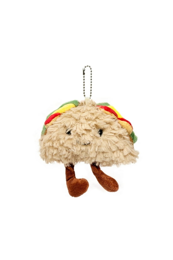 Cute Plush Keychain Pendant Charm for Bag, Taco