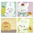 thumbnail image 1 of Wrapables Cute and Funny Animal Sticky Notes, Adhesive Memo Notepads for Home, Office, Work, Bunny and Kitty 4pc, 1 of 6