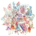 thumbnail image 1 of Wrapables Decorative Scrapbooking Washi Stickers, DIY Crafts for Stationery, Diary, Card Making (60 pcs), Gold Foil 2 (Fairies), 1 of 5
