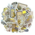 thumbnail image 1 of Wrapables Decorative Scrapbooking Washi Stickers for Stationery 60pcs, Gold Foil 6 Idyllic Notes, 1 of 5