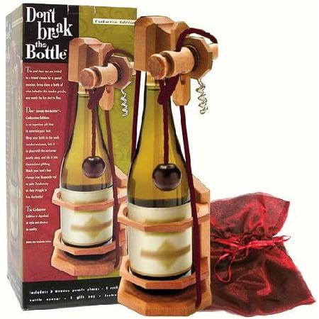 Don't Break the Bottle - Corkscrew Edition Wooden Puzzle