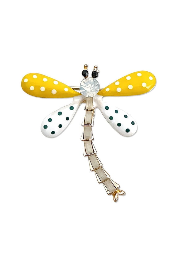 Dragonfly Enamel Brooch Pin