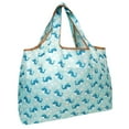 thumbnail image 1 of Wrapables Eco-Friendly Large Nylon Reusable Shopping Bag, Blue Whales, 1 of 9