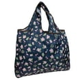 thumbnail image 1 of Wrapables Eco-Friendly Large Nylon Reusable Shopping Bag, Flamingoes & Floral, 1 of 10