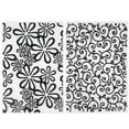 thumbnail image 1 of Wrapables Embossing Folder Paper Stamp Template for Scrapbooking, Card Making, DIY Arts & Crafts (Set of 2), Flowers and Vines, 1 of 7