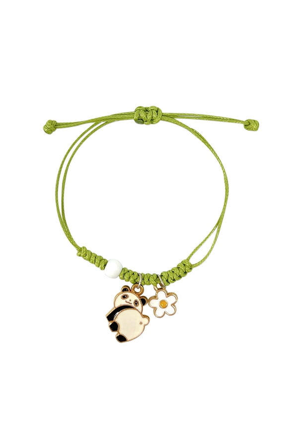 Friendship Beaded Enamel Charm Bracelet, Panda