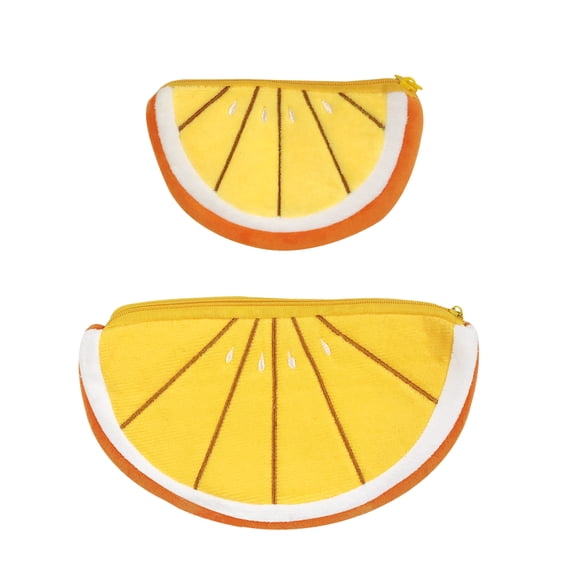 Wrapables® Fruity Pencil Case and Pouch (Set of 2), Orange
