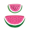 thumbnail image 1 of Wrapables® Fruity Pencil Case and Pouch (Set of 2), Pink Watermelon, 1 of 3
