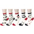 thumbnail image 1 of Wrapables® Fun Designs Crew Socks for Women (Set of 5), Cool Slang, 1 of 4