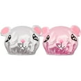 thumbnail image 1 of Wrapables® Fun and Novelty Double Layer Waterproof Shower Caps for Kids (Set of 2), Animal Ears, 1 of 6