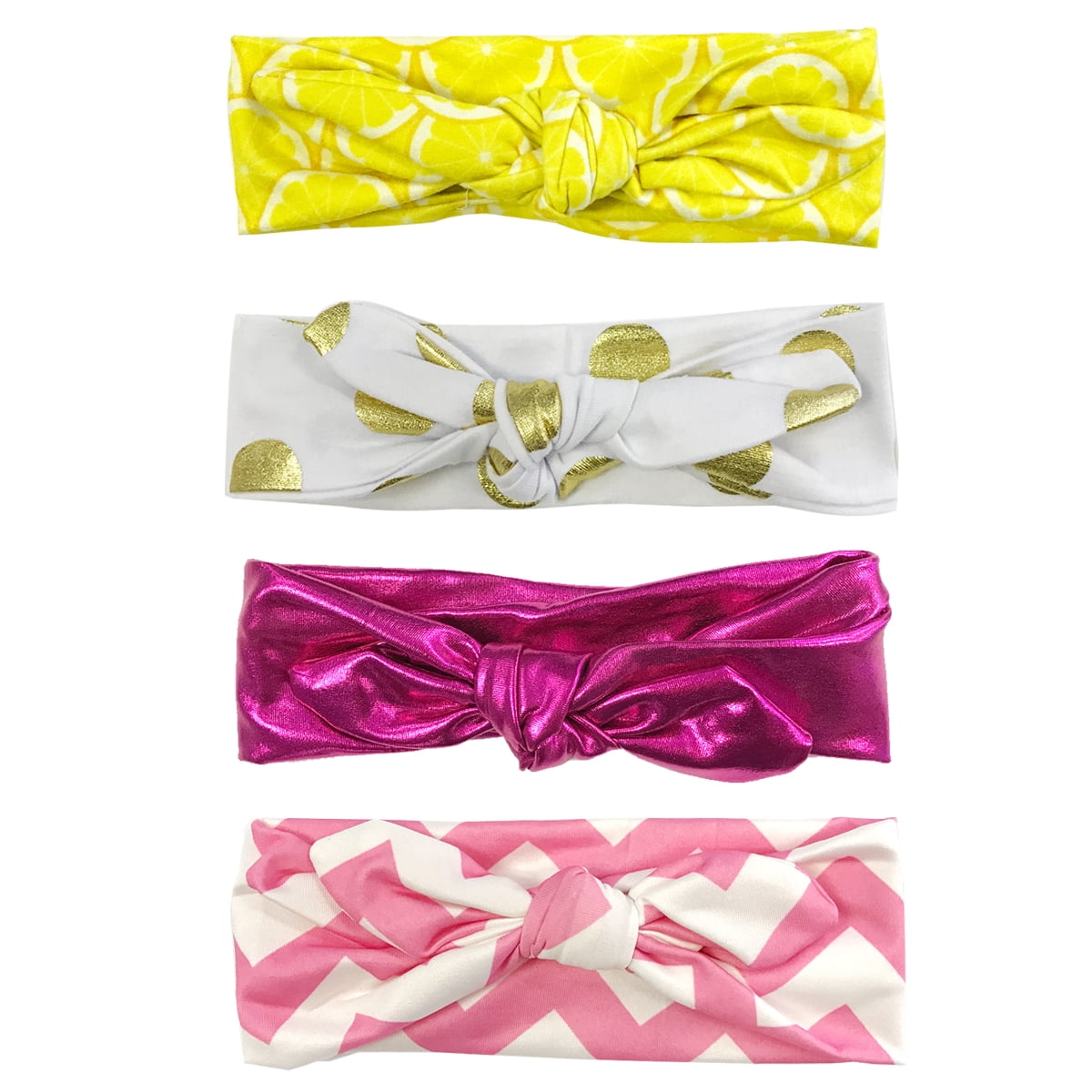 Wrapables® Girls Boho Knotted Headband Headwrap (Set of 4  display picture 1