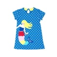 thumbnail image 1 of Wrapables Girls Casual Print Cotton Dress, 6T, Mermaid, 1 of 5