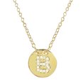 thumbnail image 1 of Wrapables® Gold Plated Initial Letter Pendant Necklace, Letter B, 1 of 3