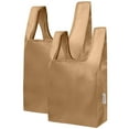 thumbnail image 1 of Wrapables JoliBag Nylon Reusable Grocery Bag, 2 Pack, Tan, 1 of 6