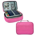 thumbnail image 1 of Wrapables Large Capacity 72 Slot Pencil Case for Colored Pencils, Stationery Pouch, Pink, 1 of 7
