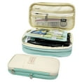 thumbnail image 1 of Wrapables Large Capacity Pencil Case, Expandable Pencil Pouch for Stationery Tools, Aqua, 1 of 6