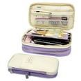 thumbnail image 1 of Wrapables Large Capacity Pencil Case, Expandable Pencil Pouch for Stationery Tools, Lavender, 1 of 6