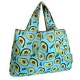 thumbnail image 1 of Wrapables Large Foldable Tote Nylon Reusable Grocery Bags, Avocado, 1 of 6