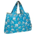 thumbnail image 1 of Wrapables Large Foldable Tote Nylon Reusable Grocery Bags, Jellyfish, 1 of 6