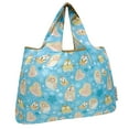 thumbnail image 1 of Wrapables Large Foldable Tote Nylon Reusable Grocery Bags, Silly Owls, 1 of 6