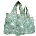thumbnail image 1 of Wrapables Large & Small Foldable Tote Nylon Reusable Grocery Bags, Set of 2, Easter Bunny, 1 of 5