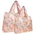 thumbnail image 1 of Wrapables Large & Small Foldable Tote Nylon Reusable Grocery Bags, Set of 2, Fantastic Creatures, 1 of 5
