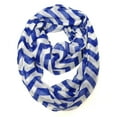 thumbnail image 1 of Wrapables® Light Weight Chevron Infinity Scarf, Dark Blue, 1 of 4