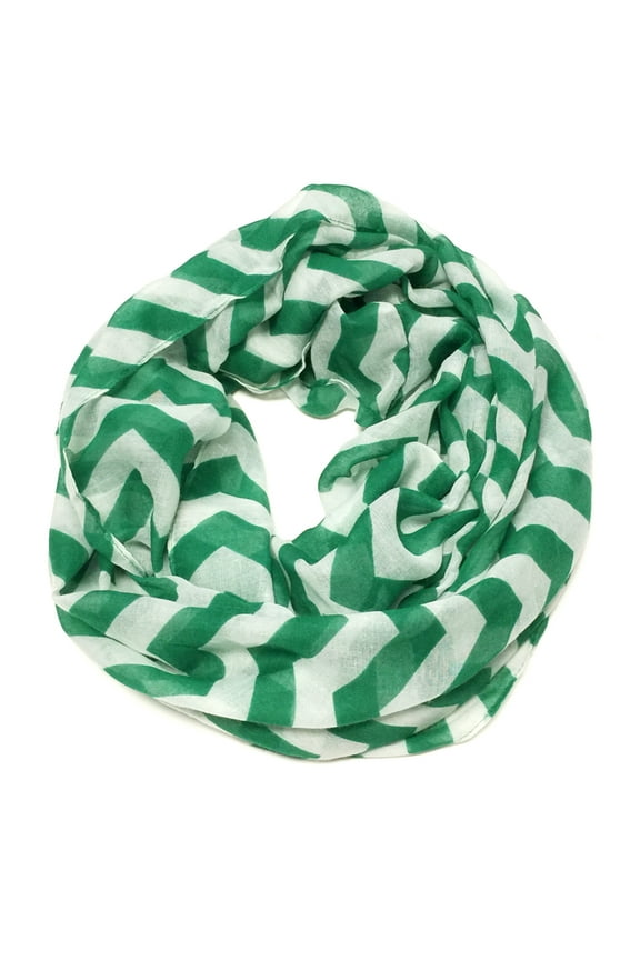 ® Light Weight Chevron Infinity Scarf, Green