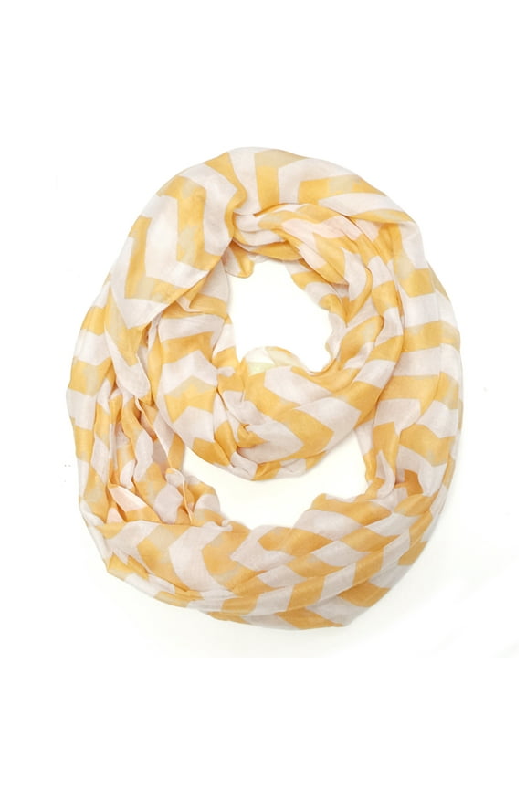 ® Light Weight Chevron Infinity Scarf, Orange