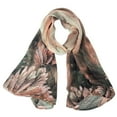 thumbnail image 1 of Wrapables Lightweight Fern Leaves Long Scarf, Red, 1 of 6
