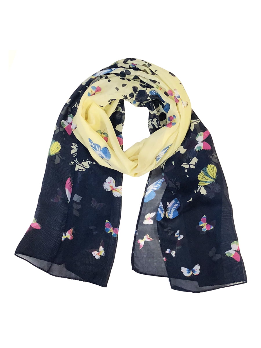 Wrapables® Lightweight Floral Spring Chiffon Scarf, Floral Pink