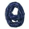 thumbnail image 1 of Wrapables? Lightweight Musical Notes Infinity Scarf, Blue, 1 of 7