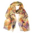 thumbnail image 1 of Wrapables® Lightweight Sheer Silky Feeling Chiffon Scarf, Yellow Leaves, 1 of 5