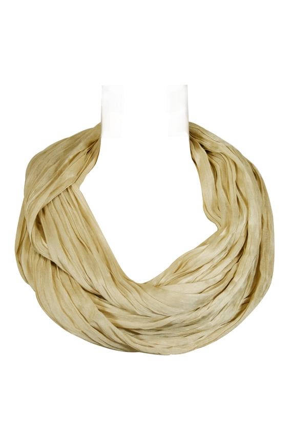 ® Lightweight Silky Soft Infinity Loop Scarf, Cream