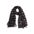 thumbnail image 1 of Wrapables® Lightweight Vintage Bicycle Long Scarf, Black, 1 of 5