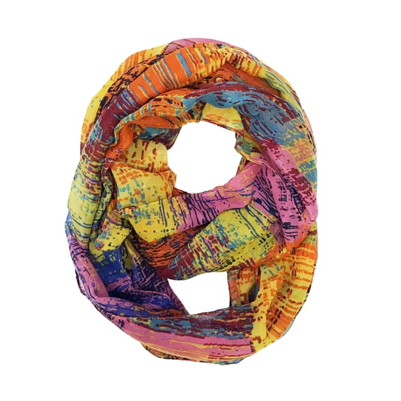 Wrapables® Lightweight Voile Infinity Scarf, Pink Orange