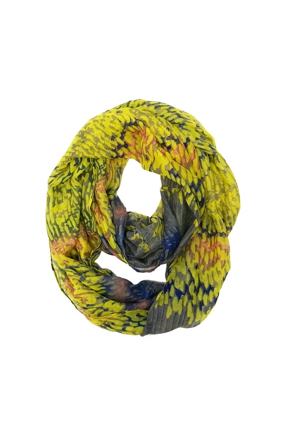 ® Lightweight Voile Infinity Scarf, Yellow Rain