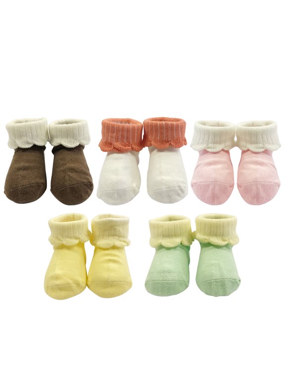 Macaroon Color Baby Socks (Set of 5)