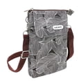 thumbnail image 1 of Wrapables Mini Crossbody Cell Phone Bag, Front Flap / Brown Leaves, 1 of 8