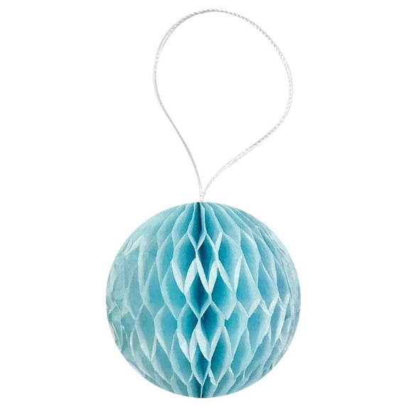 Wrapables® Mini Honeycomb Ball Party Decorations for Weddings, Birthday Parties, Baby Showers and Nursery Decor (Set of 20), 1", Sky Blue