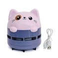 thumbnail image 1 of Wrapables Mini Portable USB Desktop Vacuum, Lilac Kitty, 1 of 6