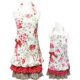 thumbnail image 1 of Wrapables Mother and Daughter Ruffles and Roses Apron for Baking, Cooking & Crafts, Mommy & Me Set, 1 of 8