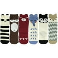 thumbnail image 1 of Wrapables® My Best Buddy Socks for Baby (Set of 6), Forest Friends (1-3), 1 of 4