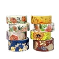 thumbnail image 1 of Wrapables Nature Metallic Foil Washi Tape Set for Scrapbooking, Stationery, Diary, Card Making, (8 Rolls), Floral Bloom, 1 of 6
