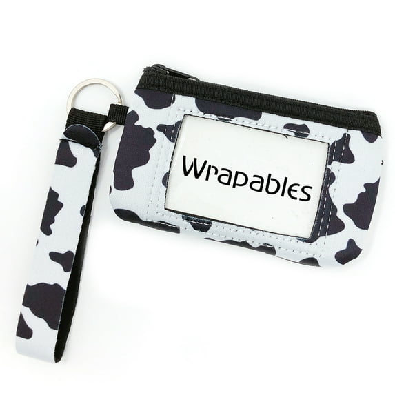 Wrapables Women's Casual Wristlet Wallet, Cow Print