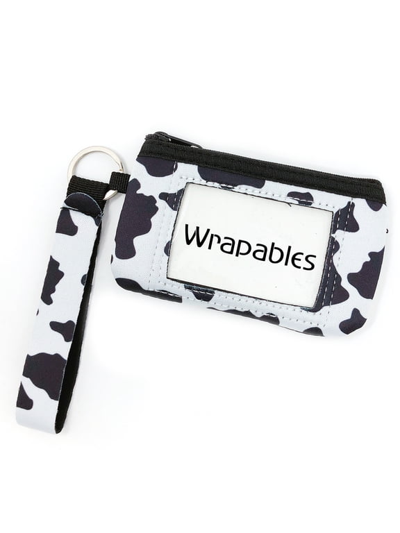 Women's Casual Wristlet Wallet, Cow Print
