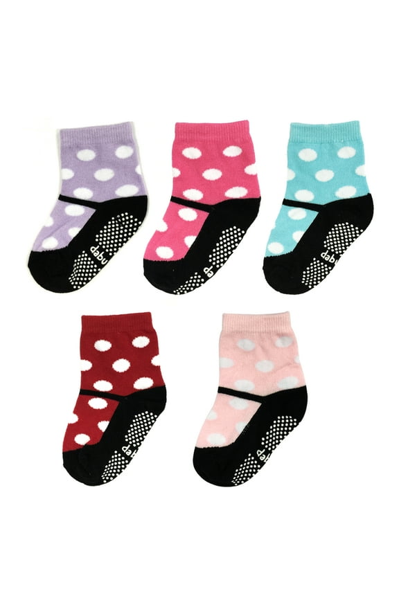 ® Non-Slip Cute Mary Jane Socks for Baby (Set of 5)