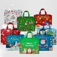 thumbnail image 1 of Wrapables Non-Woven Reusable Christmas Holidays Gift Bags with Handles for Gift Wrap, Parties, Favors and Treats (Set of 8), 1 of 7